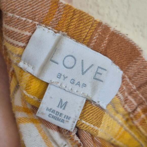 Gap Yellow And Brown Plaid Pajama Pants - Picture 3 of 4